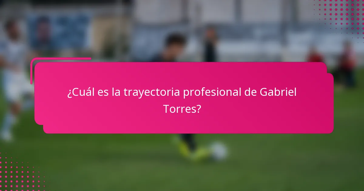 ¿Cuál es la trayectoria profesional de Gabriel Torres?