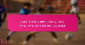 Jaime Penedo: Carrera internacional, Actuaciones clave, Récords nacionales